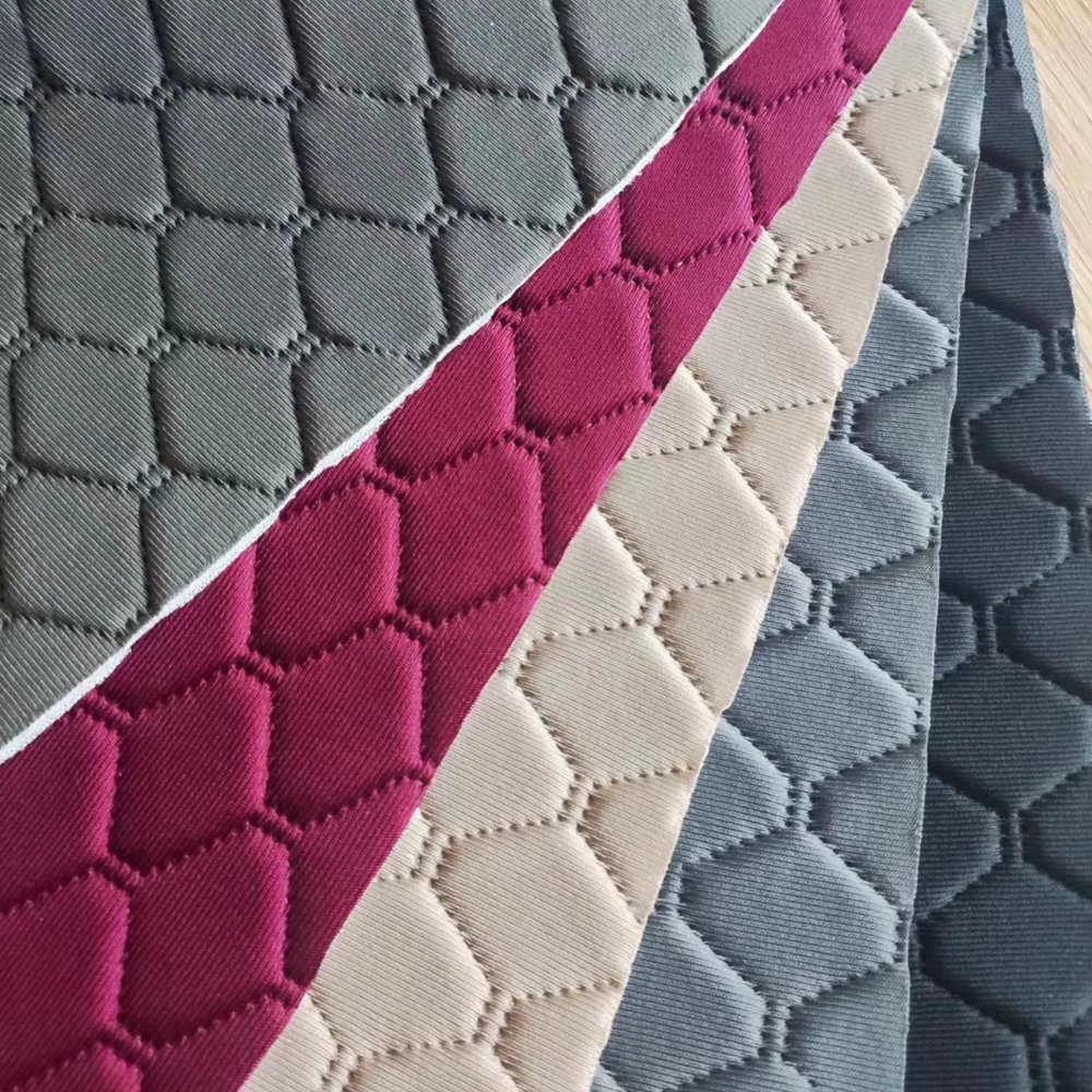 150cm Width 100% Polyester Sandwich Mesh Fabric For Car Seat Cover