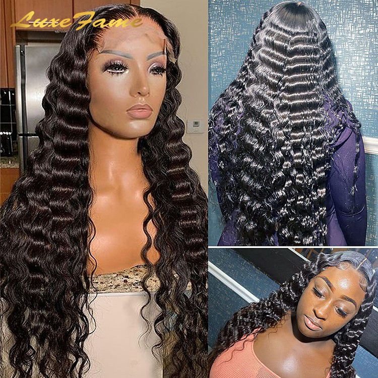Free Sample HD Transparent Full Lace Wig,Human Hair Transparent 360 Lace Frontal Wigs, 360 Full Lace Cambodian Weaves And Wigs