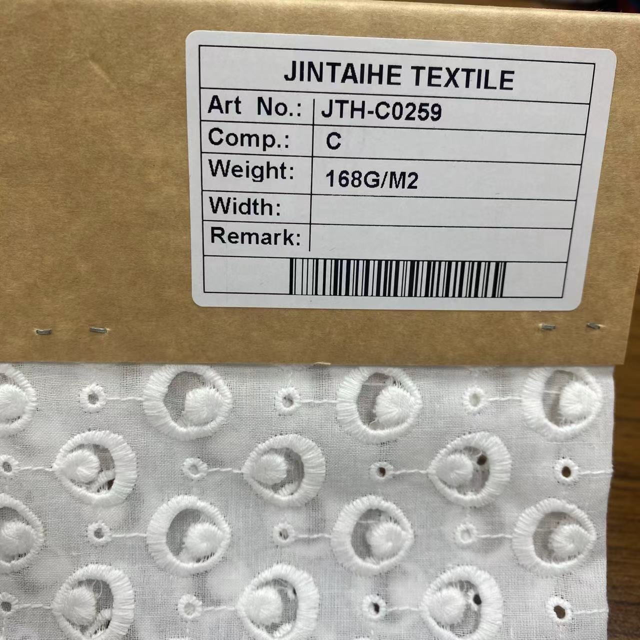 100%Cotton embroidery fabric ,cotton embroidery fabric with holes,Can be made clothing fabrics,Multi-color custom ,wholesale