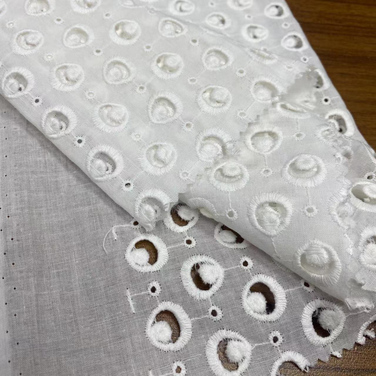 100%Cotton embroidery fabric ,cotton embroidery fabric with holes,Can be made clothing fabrics,Multi-color custom ,wholesale