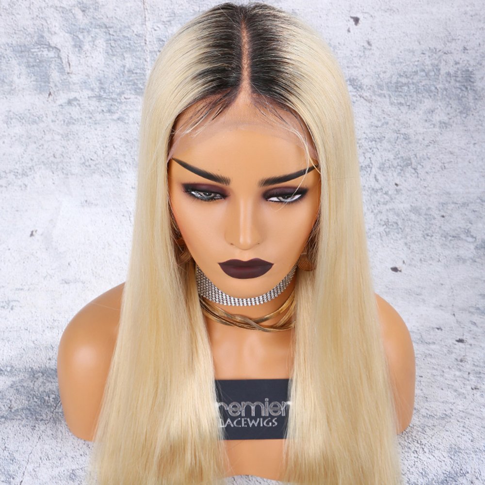 Virgin Cuticle Aligned Human Hair Blond Hd Lace Front Wig bodywave 613 Frontal Wigs vendors For Black Women