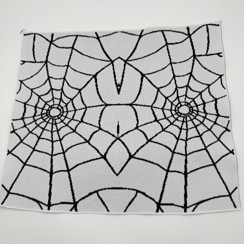 Customized Spider Net Jacquard Knitted cuff hem rib trim accessories