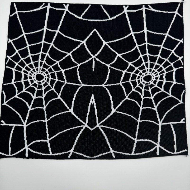 Customized Spider Net Jacquard Knitted cuff hem rib trim accessories