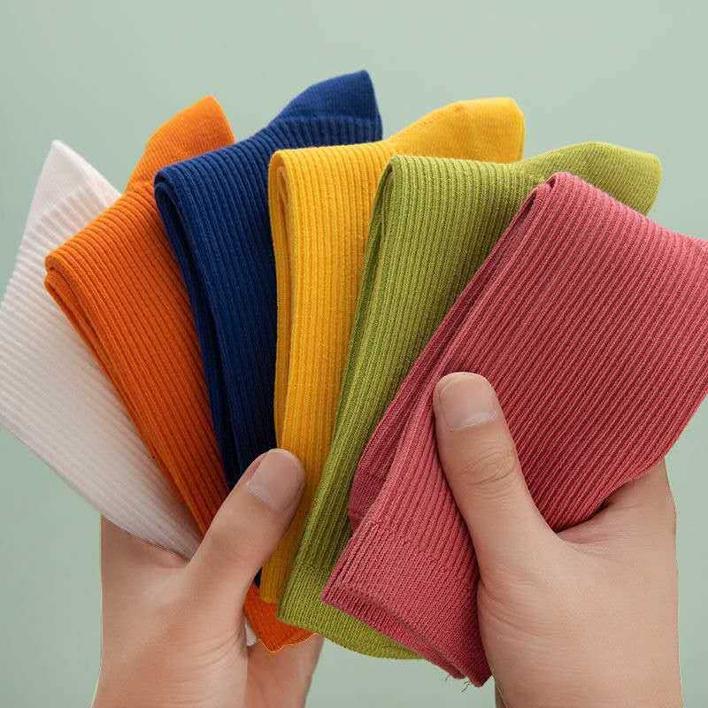 Sifot Wholesale Custom High Quality Wool Cotton Tube Solid Color Thick Women Sports Socks Ribbed