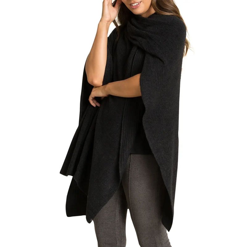 2024 New Fashion Custom Logo Women's Ribbed Travel Wrap