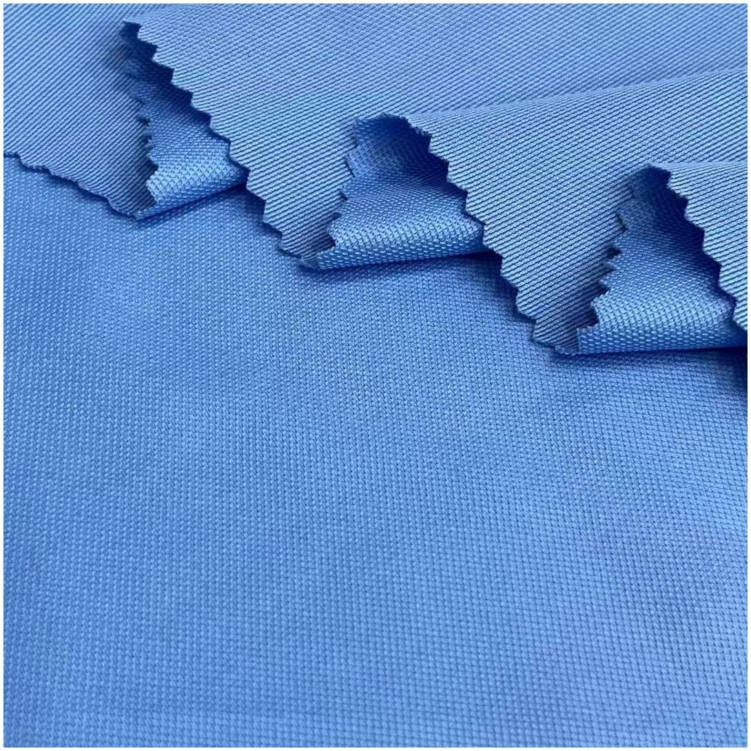 Polyester-spandex fabric 60g polyester high elastic jersey summer men's POLO shirt fabric in stock