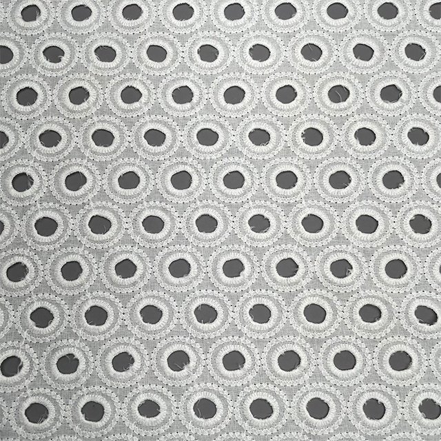 TUTON Top Quality Custom Wholesale TC Cotton Guipure French Lace Embroidery Fabric For Dress