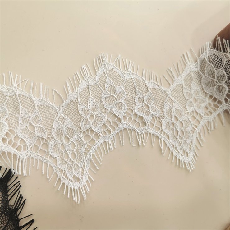 The new elastic eyelash Voile lace is used for clothing accessories decoration DIY accessories underwear and bra accessories