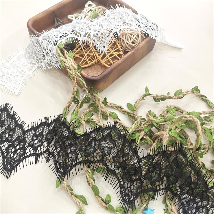 The new elastic eyelash Voile lace is used for clothing accessories decoration DIY accessories underwear and bra accessories