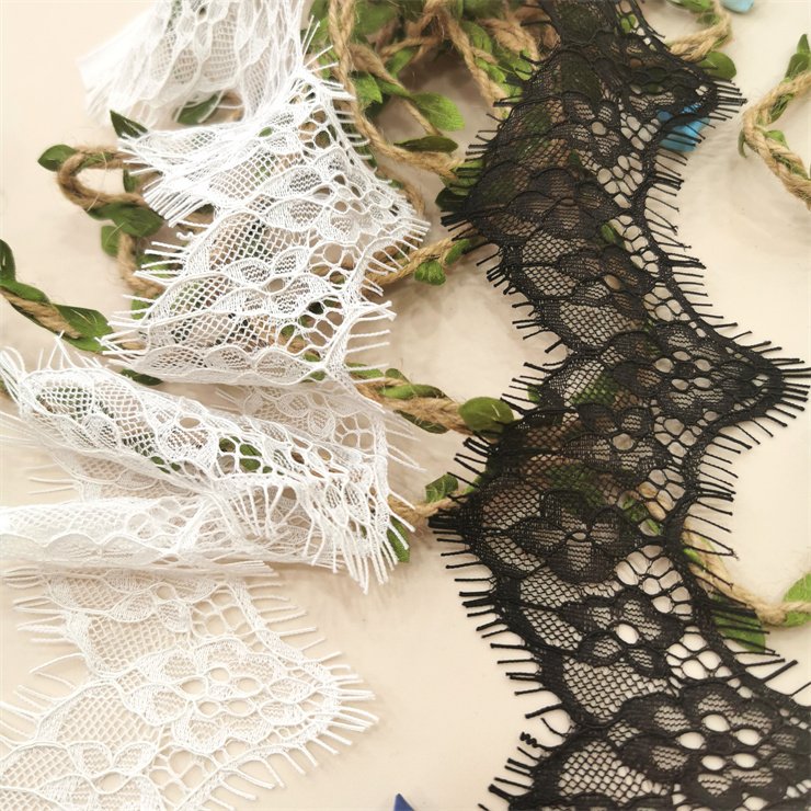The new elastic eyelash Voile lace is used for clothing accessories decoration DIY accessories underwear and bra accessories