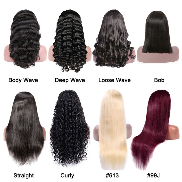 Transparent Human Hair Lace Wigs Vendor Pre Plucked Hd Frontal Lace Wig Brazilian Human Raw Virgin Hair Extension Wholesale