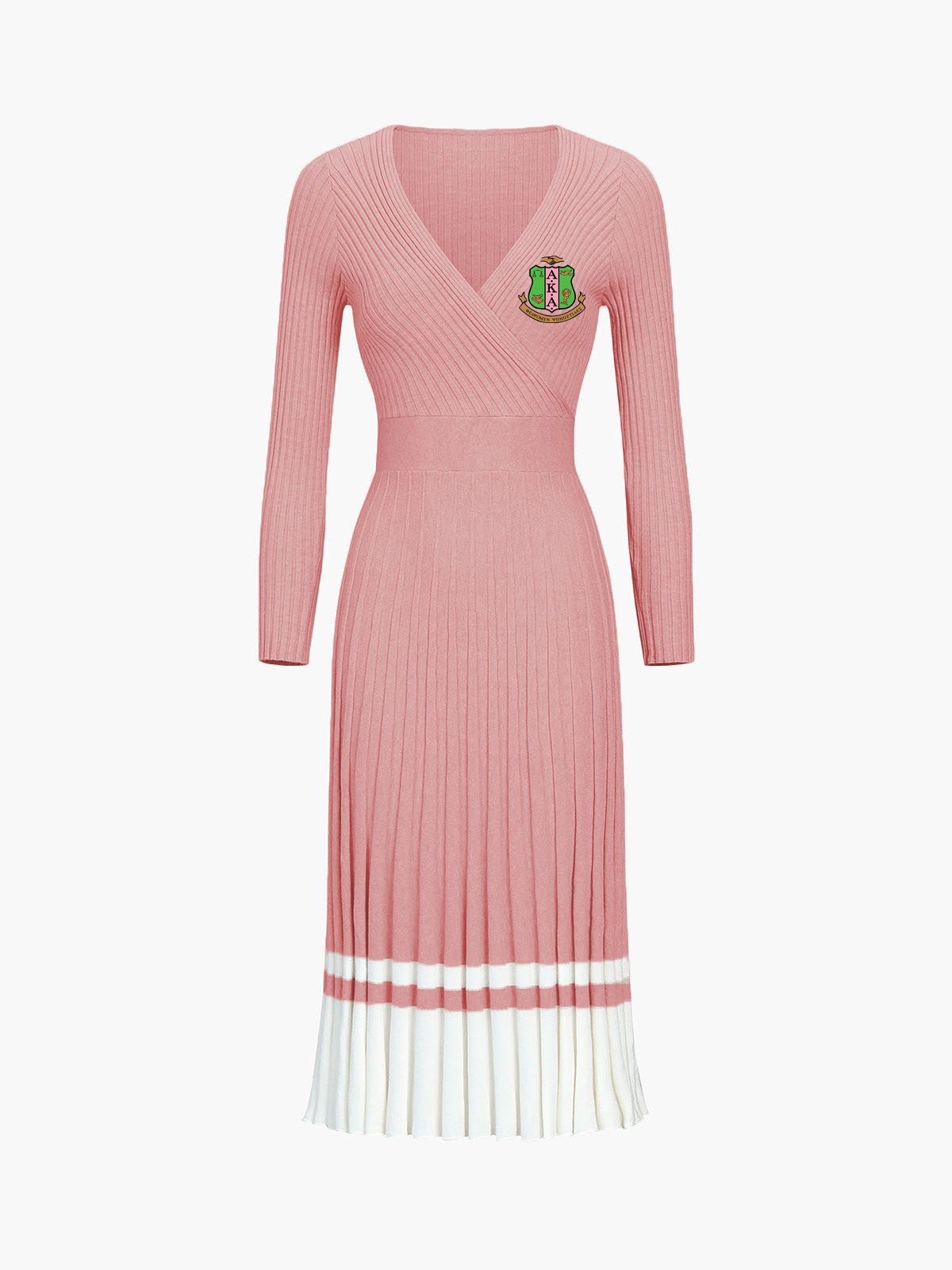 Custom OEM ODM manufacturer fall knit pullover sweater elegant ribbed knitted long dress