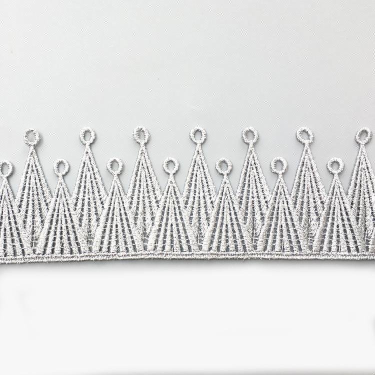 High Quality Gold Hollowed Polyester Embroidery Guipure Lace Trim Factory Direct Ribbon Accessory Garments Gowns Dresses