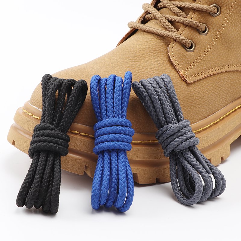 Hot Fashion Shoe lace Rope hiking laces bulk mountaineering shoelaces Striped round shoelace martin boot shoelaces