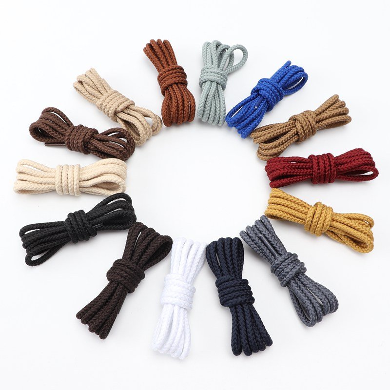 Hot Fashion Shoe lace Rope hiking laces bulk mountaineering shoelaces Striped round shoelace martin boot shoelaces