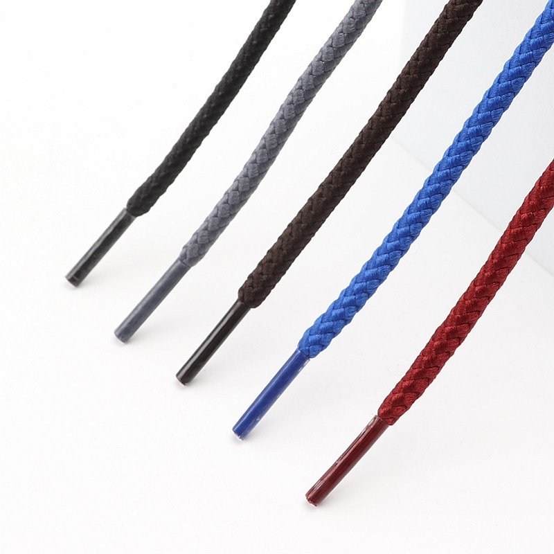 Hot Fashion Shoe lace Rope hiking laces bulk mountaineering shoelaces Striped round shoelace martin boot shoelaces