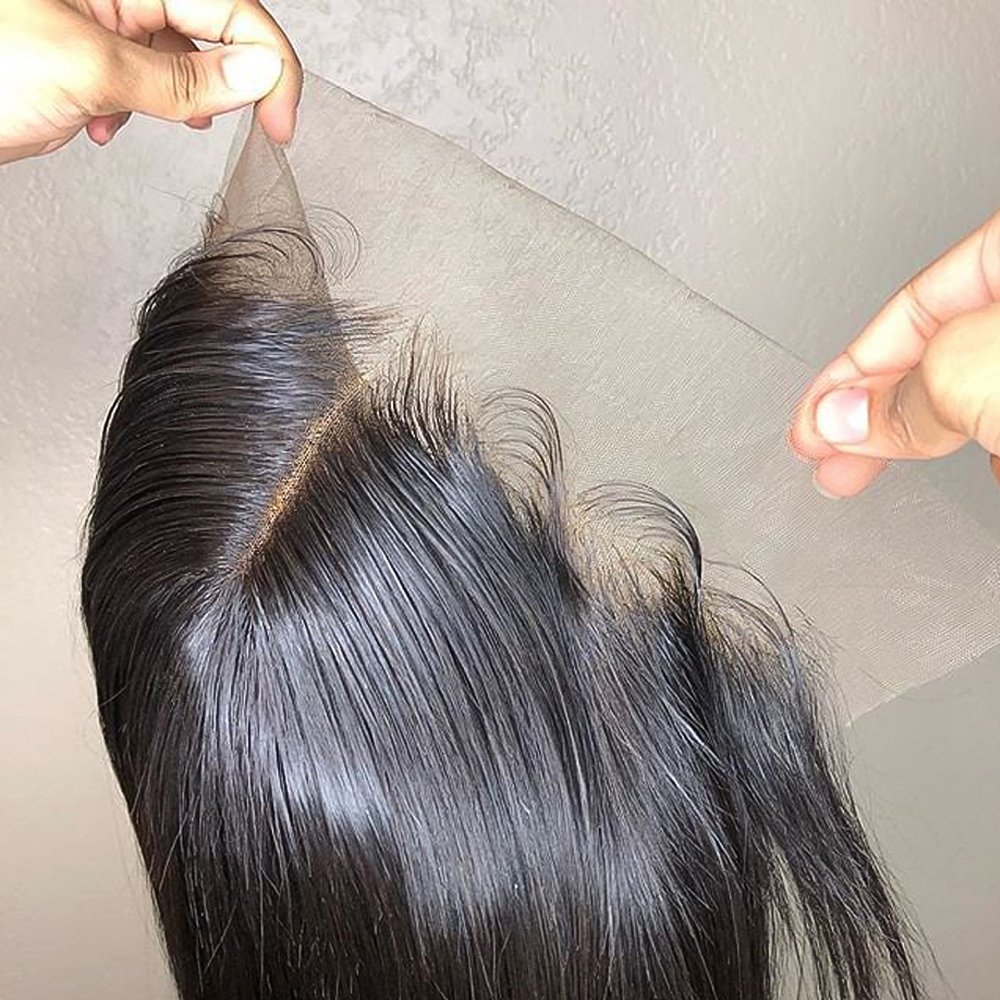 200% Perruque Full Lace Straight Hd Wig 180 densite 10 a Perruque Lace Frontal Peruvienne Transparent Hd