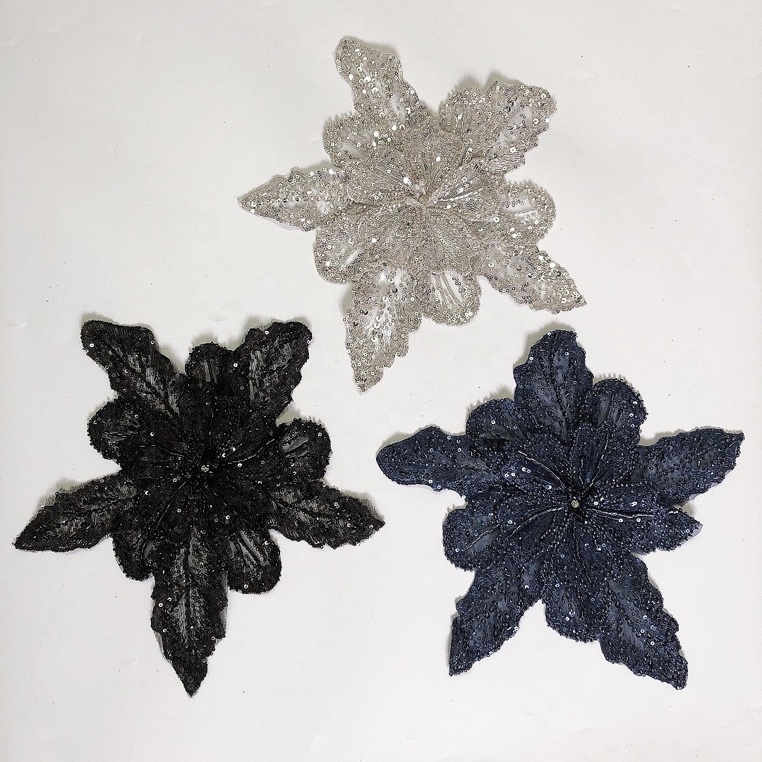 Multiple layers 3d floral embroidered beads and sequins lace applique for chest flower LT2769A