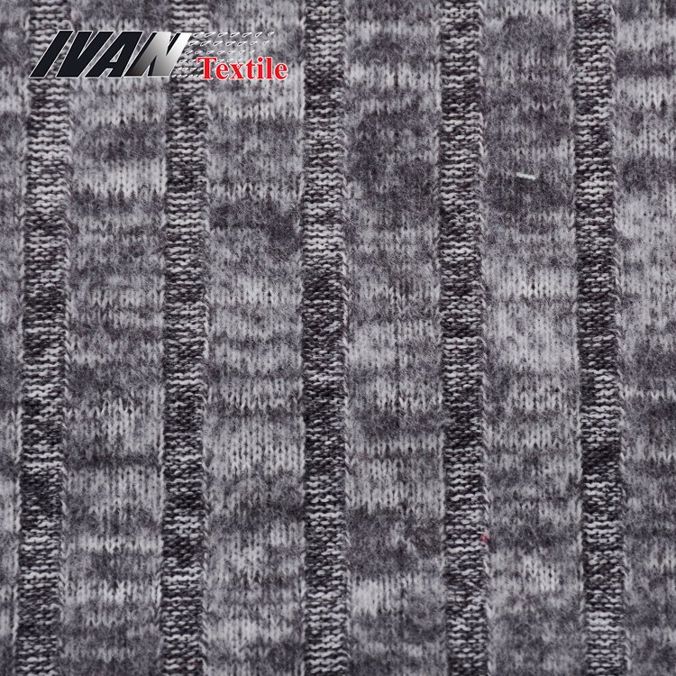 HOT SALE T/R SPANDEX RIB P/D WITH BRUSH FOR GARMENTS