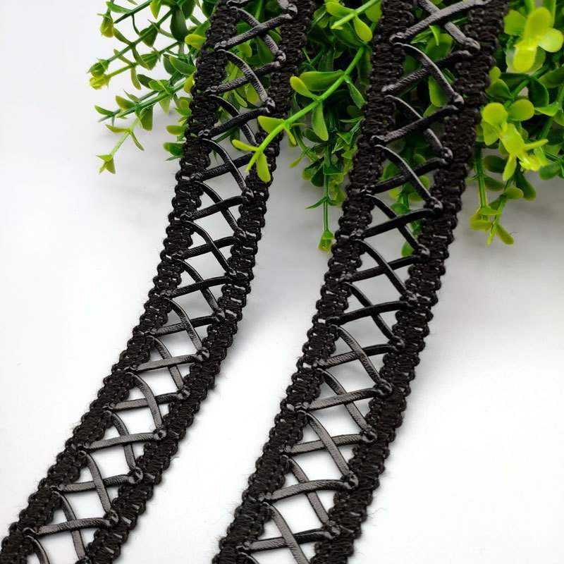 PU leather mesh lace clothing sandal DIY lace jewelry leather lace ribbon