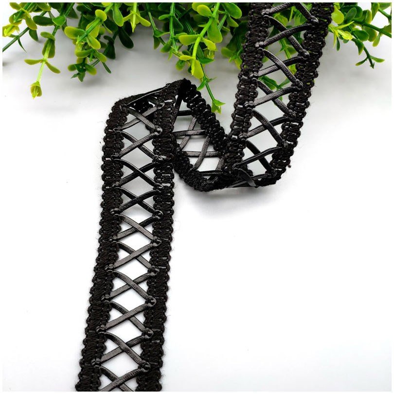PU leather mesh lace clothing sandal DIY lace jewelry leather lace ribbon