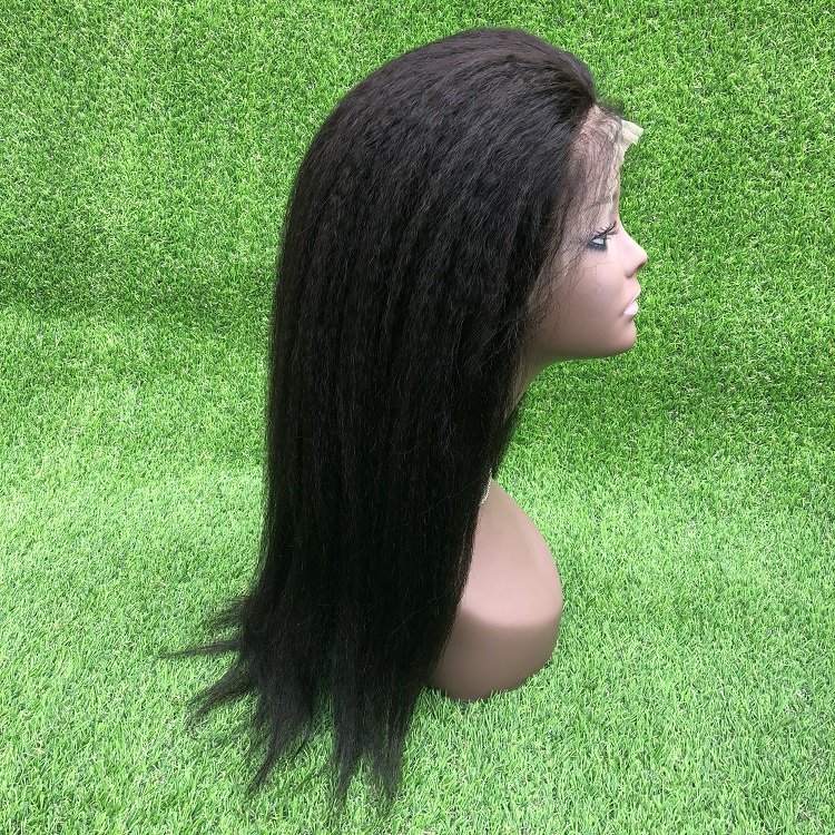 Human Hair Frontal Lace Wigs yaki Pre Plucked brazilian women hair Frontal Lace Wig