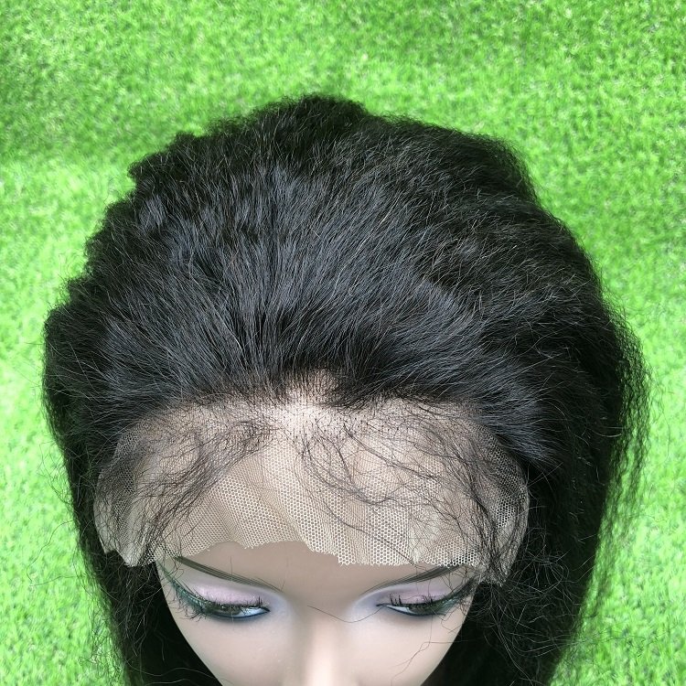 Human Hair Frontal Lace Wigs yaki Pre Plucked brazilian women hair Frontal Lace Wig