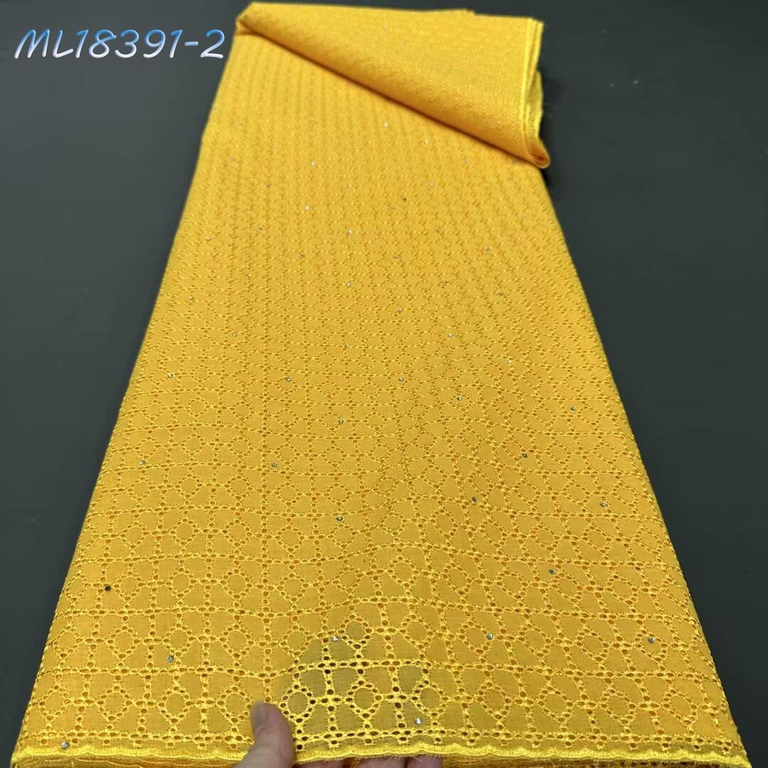 African Cotton Lace Fabric 2024 High Quality Swiss Voile Lace In Switzerland Embroidered Nigerian Lace Fabrics For Wedding