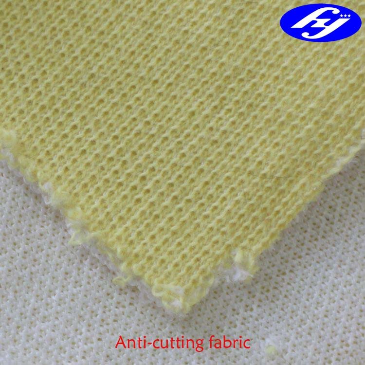 370g high strength and abradability interlock cut resistance knitted fabric