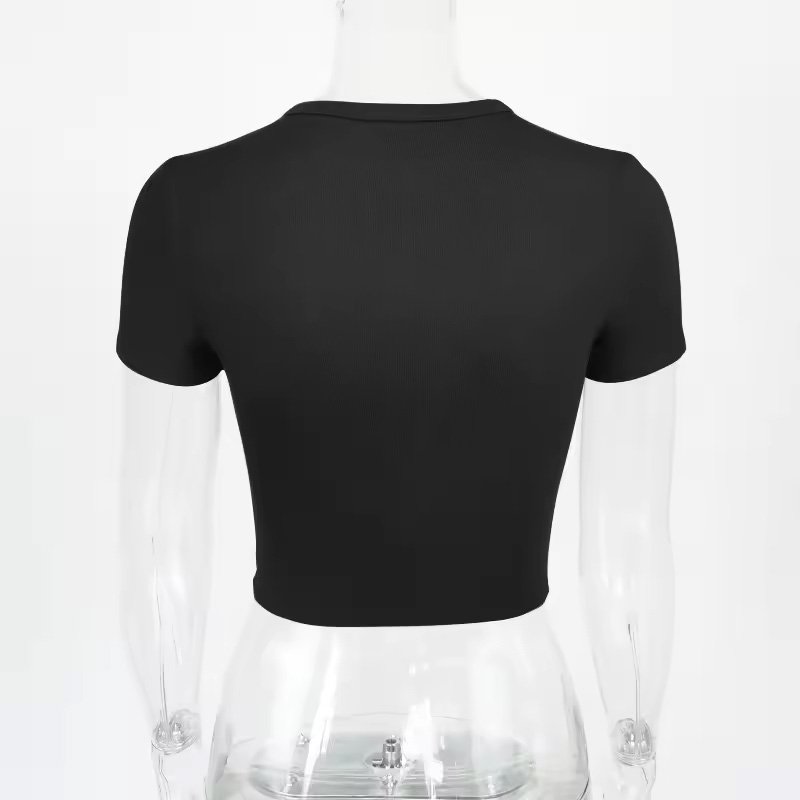 Custom Cotton Oversize Blank Plain White Lose Fitting Crop Top T Shirts Athletic Spandex Baby Pink Gym Cropped Tee Tshirt Women