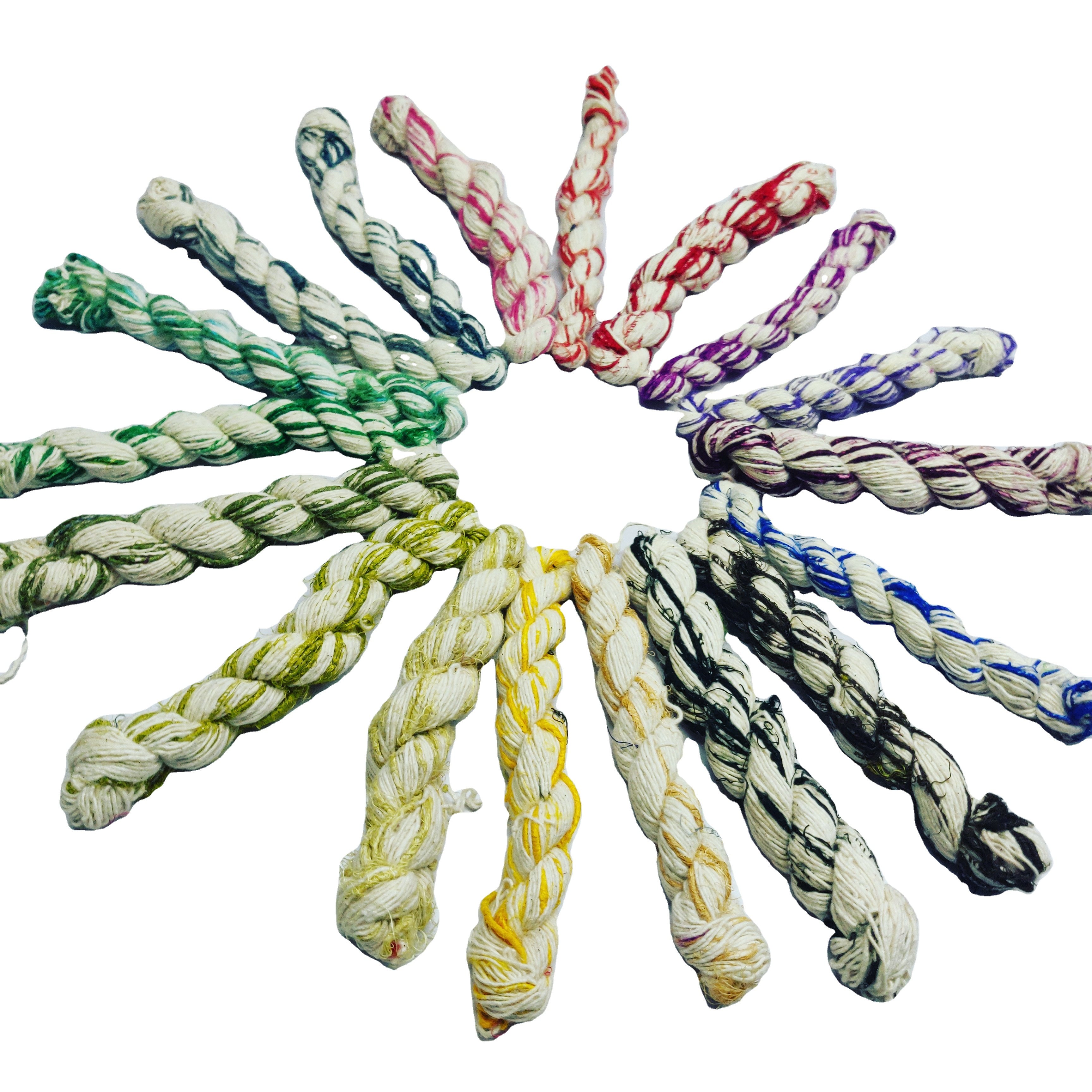 Recycled Linen Yarn eco friendly sustainable for macrame knitting crochet art & craft weaving jewellery tufting carpet yarn