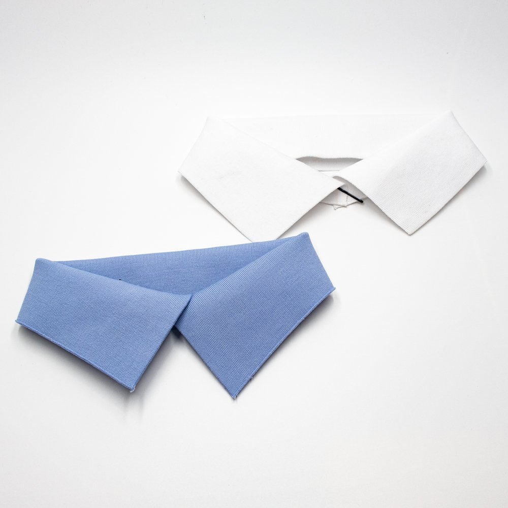 Custom Plain Ribbing 1X1 Polyester Flat Knit rib fabric Solid Color Collar and Cuff for POLO t shirt Full Collar