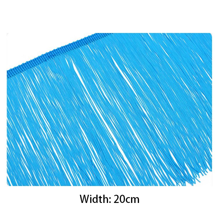 20cm Encrypted Nylon Fringe Vertical Tassel Lace Trim For Latin Dance Costume Sewing Accessories And Curtain