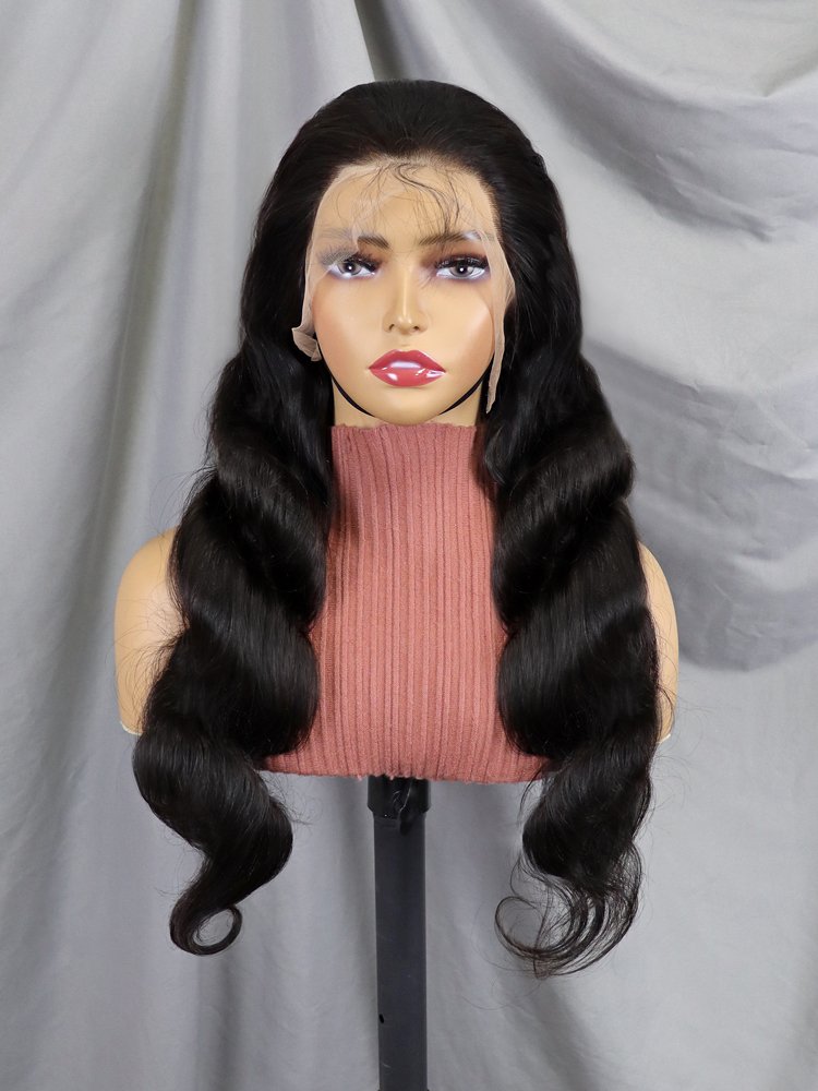 Wholesale Cuticle Aligned Peruvian Hair Wigs Vendor Transparent Swiss Lace Front Wig 100% Virgin Human Hair Lace Frontal Wig