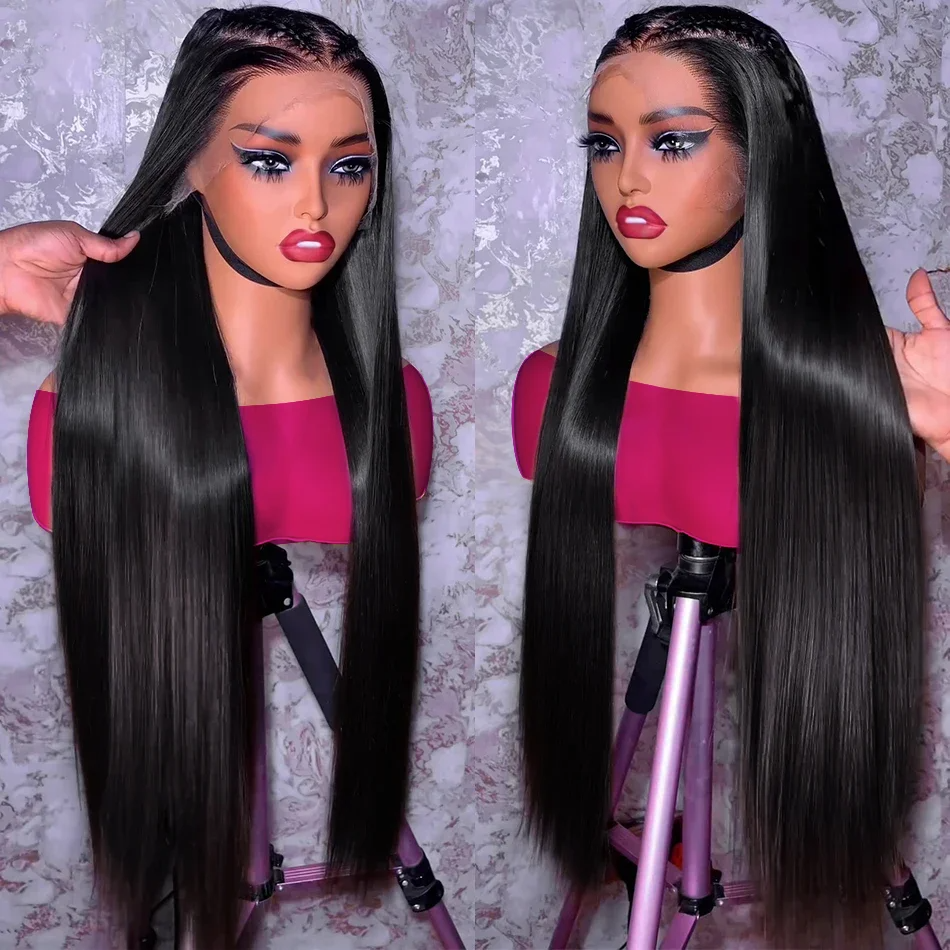 250% density 13x6 hd lace front wig,Natural human hair wigs with frontal raw vietnamese double drawn bone straight glueless wigs