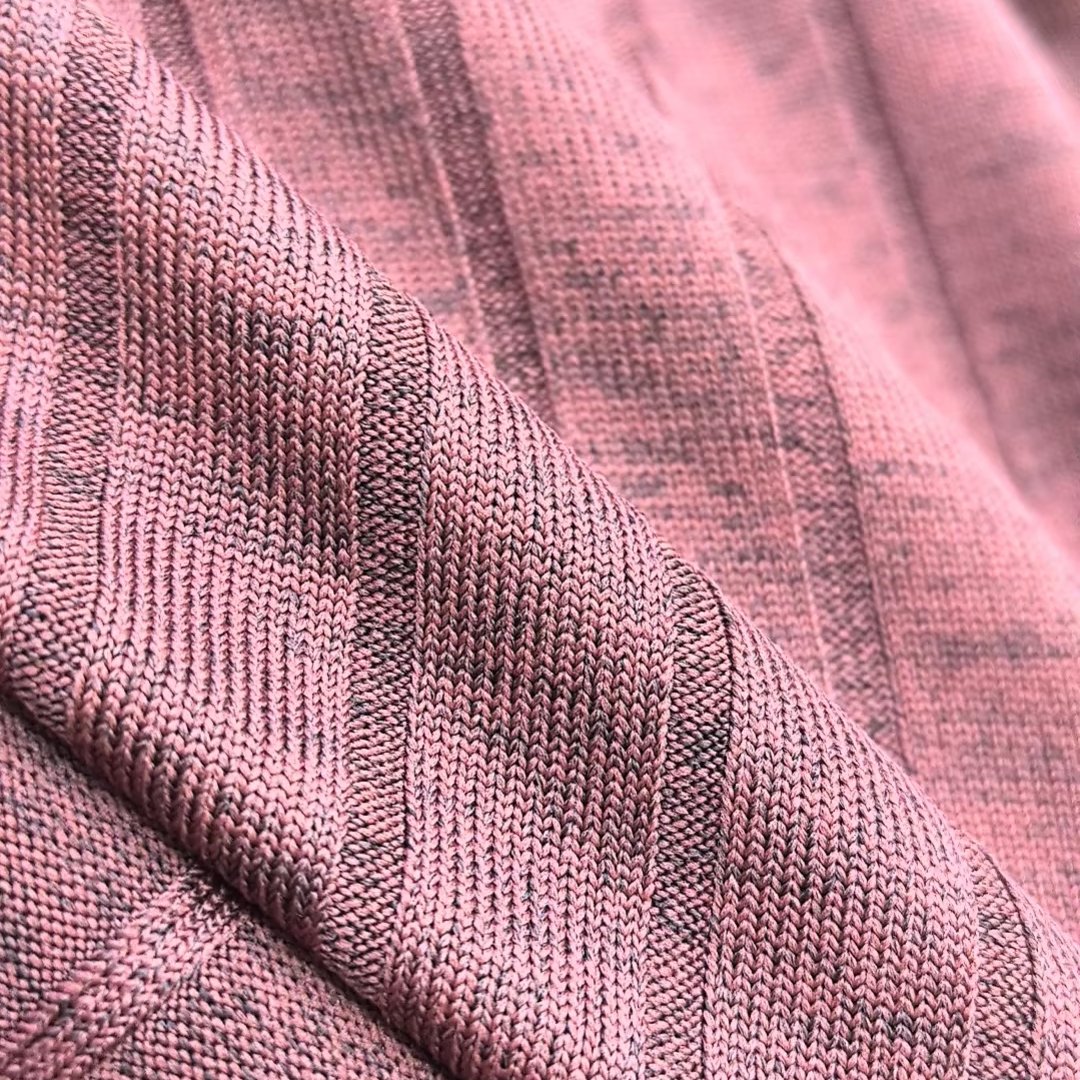High Quality Polyester Viscose Rib Knit Fabric For Garment Sweater Dress