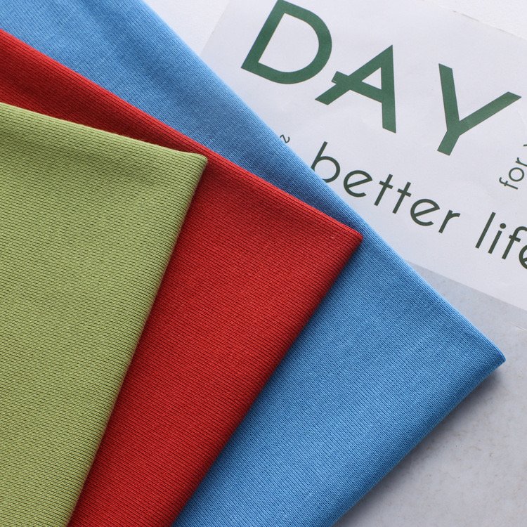 High Weight Anti-pilling Knitd 510gsm 95 Polyester 5 Spandex 2x2 Tubular Rib Circular Knit Fabric For T-shirt Polo