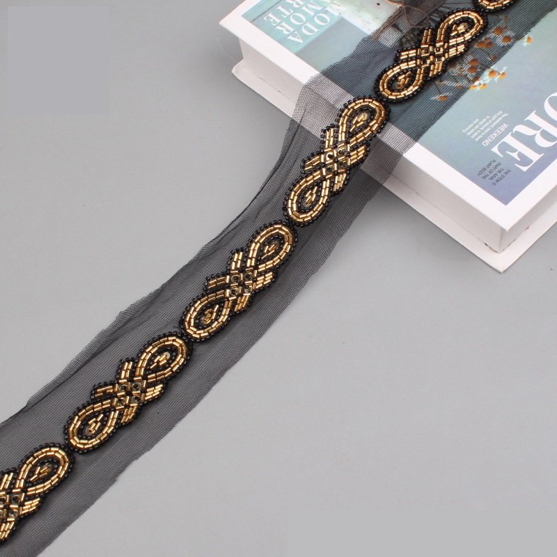 Hot Dress Garment Accessories Embellished Crystal Beads Sequin Beads Lace Trims