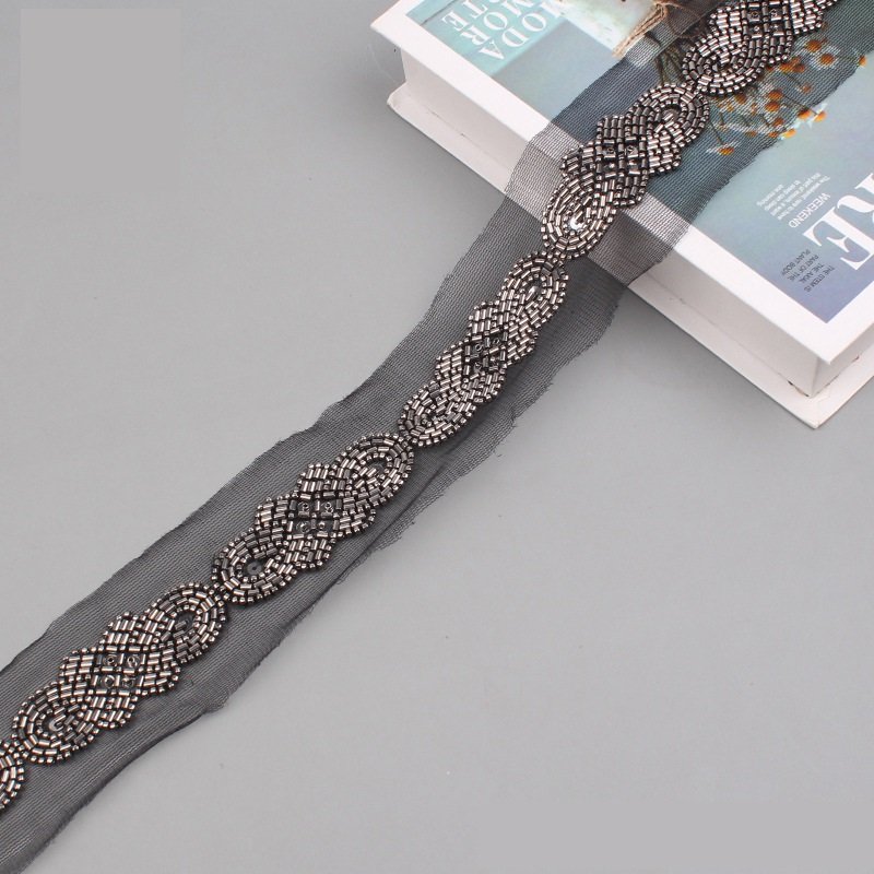 Hot Dress Garment Accessories Embellished Crystal Beads Sequin Beads Lace Trims