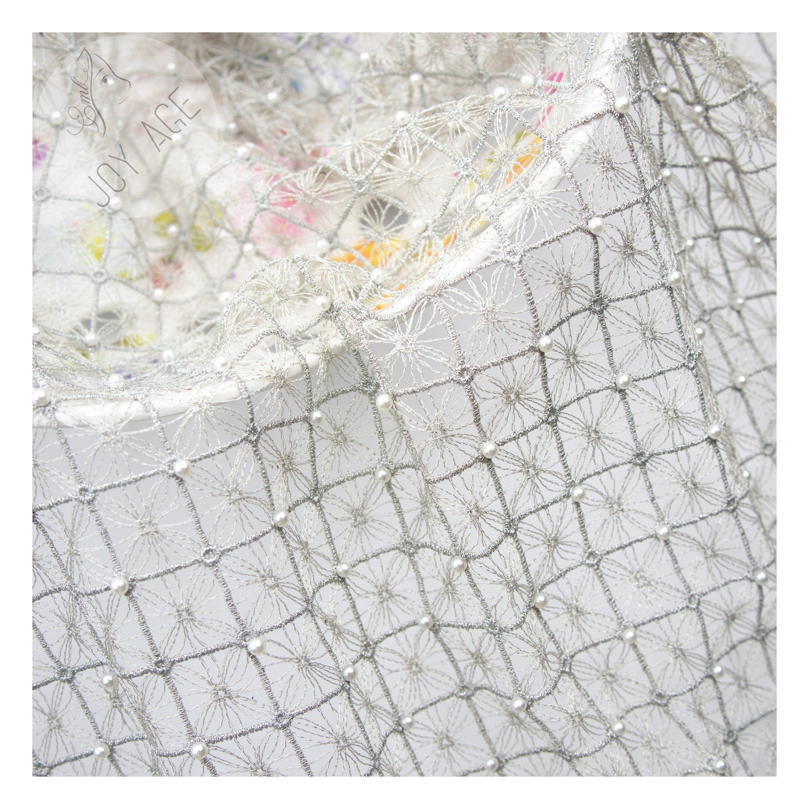 Gifts Garment Handbags Nude Mesh Black White Beads 3d Beaded Lace Embroidery Fabric By The Yard