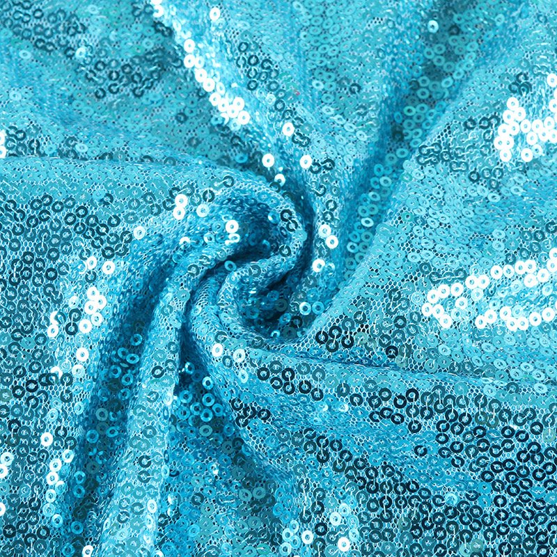 100% Polyester Glitter Sequin Non-woven fabric for tablecloth decoration wedding Stage costume Bow making DIY Handmade