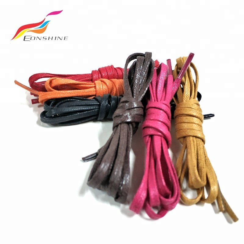 Wholesale Waxed Cotton Shoelaces Round 2mm Dress Shoe Laces for Boots
