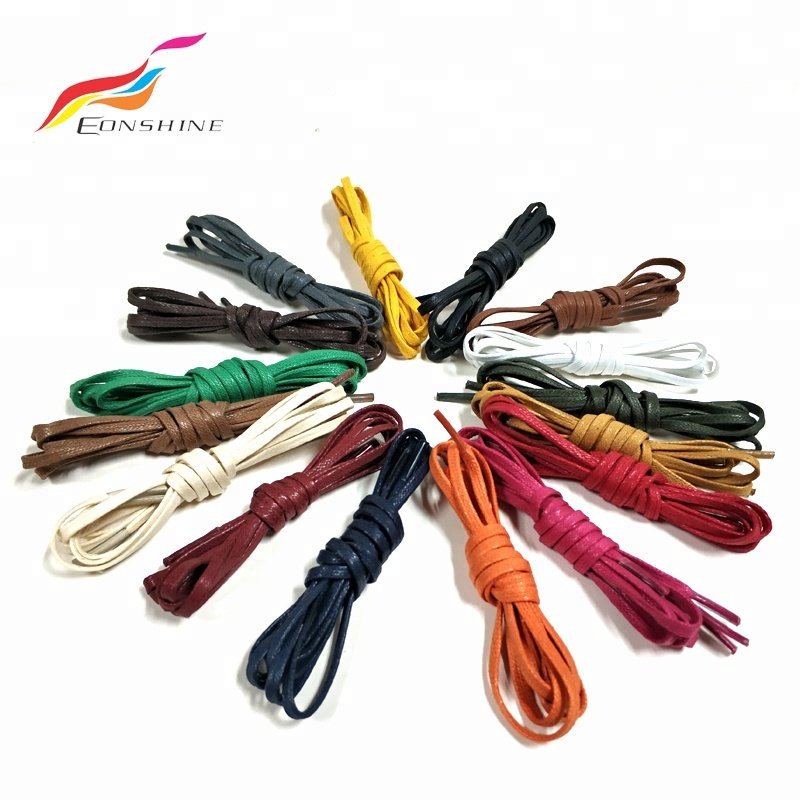 Wholesale Waxed Cotton Shoelaces Round 2mm Dress Shoe Laces for Boots