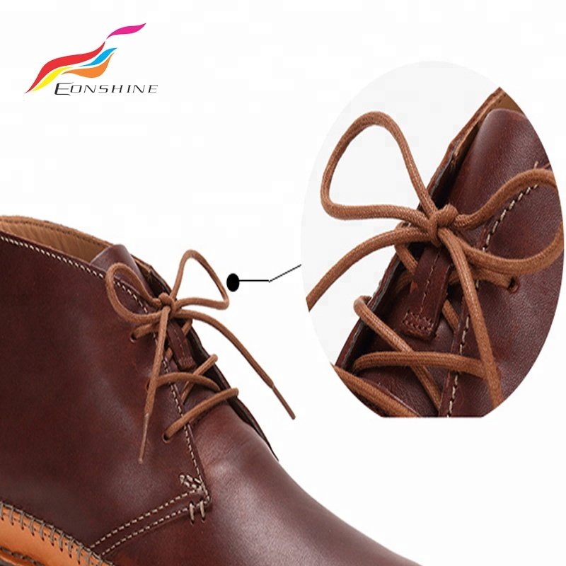 Wholesale Waxed Cotton Shoelaces Round 2mm Dress Shoe Laces for Boots