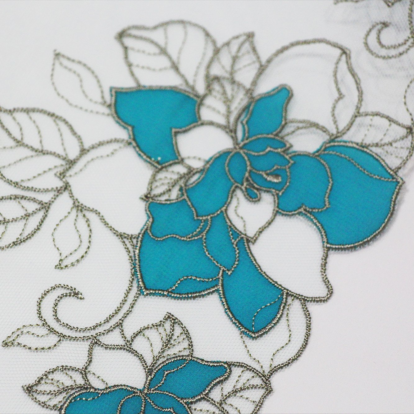 Nylon tulle embroidery polyester garment accessories mesh french lace voile curtain fabric for dress