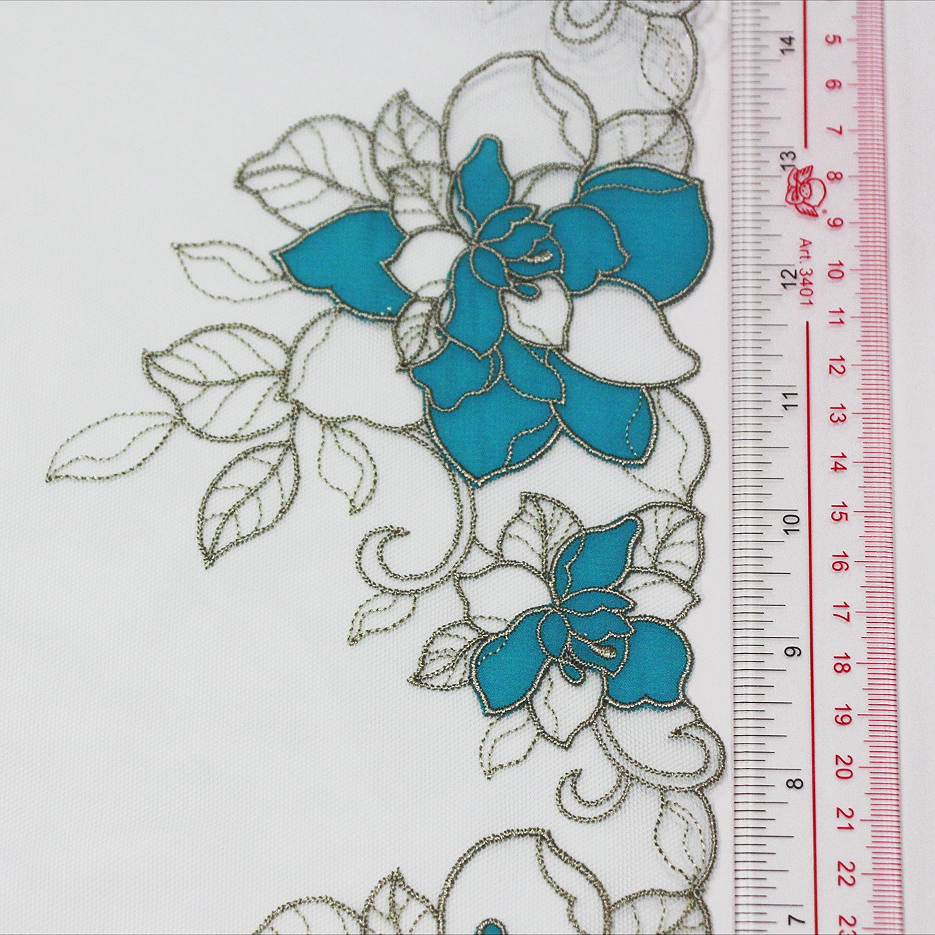 Nylon tulle embroidery polyester garment accessories mesh french lace voile curtain fabric for dress