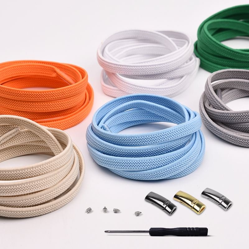 No tie Shoelaces Leisure Sneakers Lazy Laces For Kids And Adult Sneakers Shoelace Elastic Shoe Laces Colorful Magnetic Shoelaces
