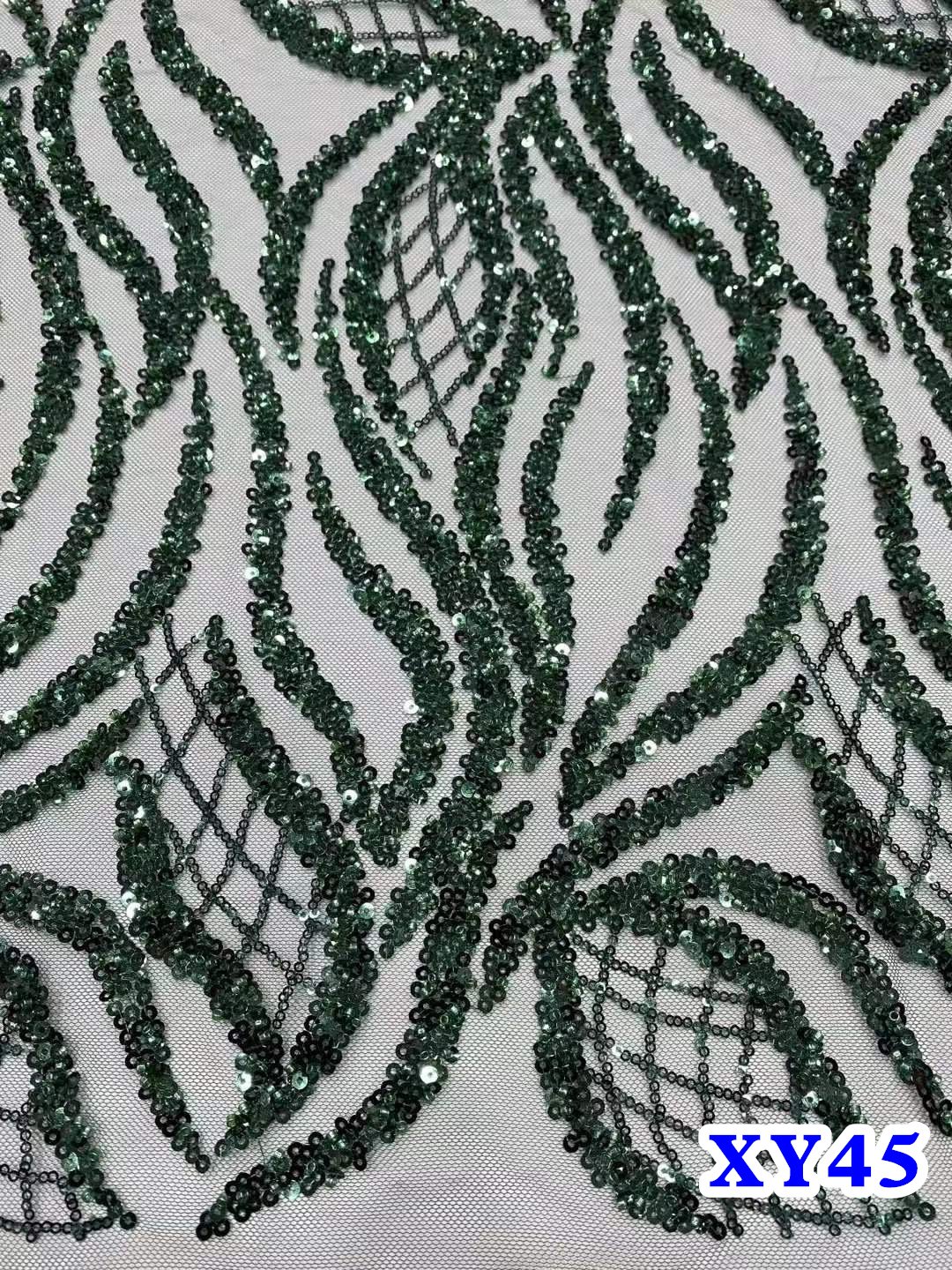 NI.AI Hot Sale New French Embroidered Beaded Lace Fabrics For Party Dress High Quality Sequins Mesh Lace Fabrics