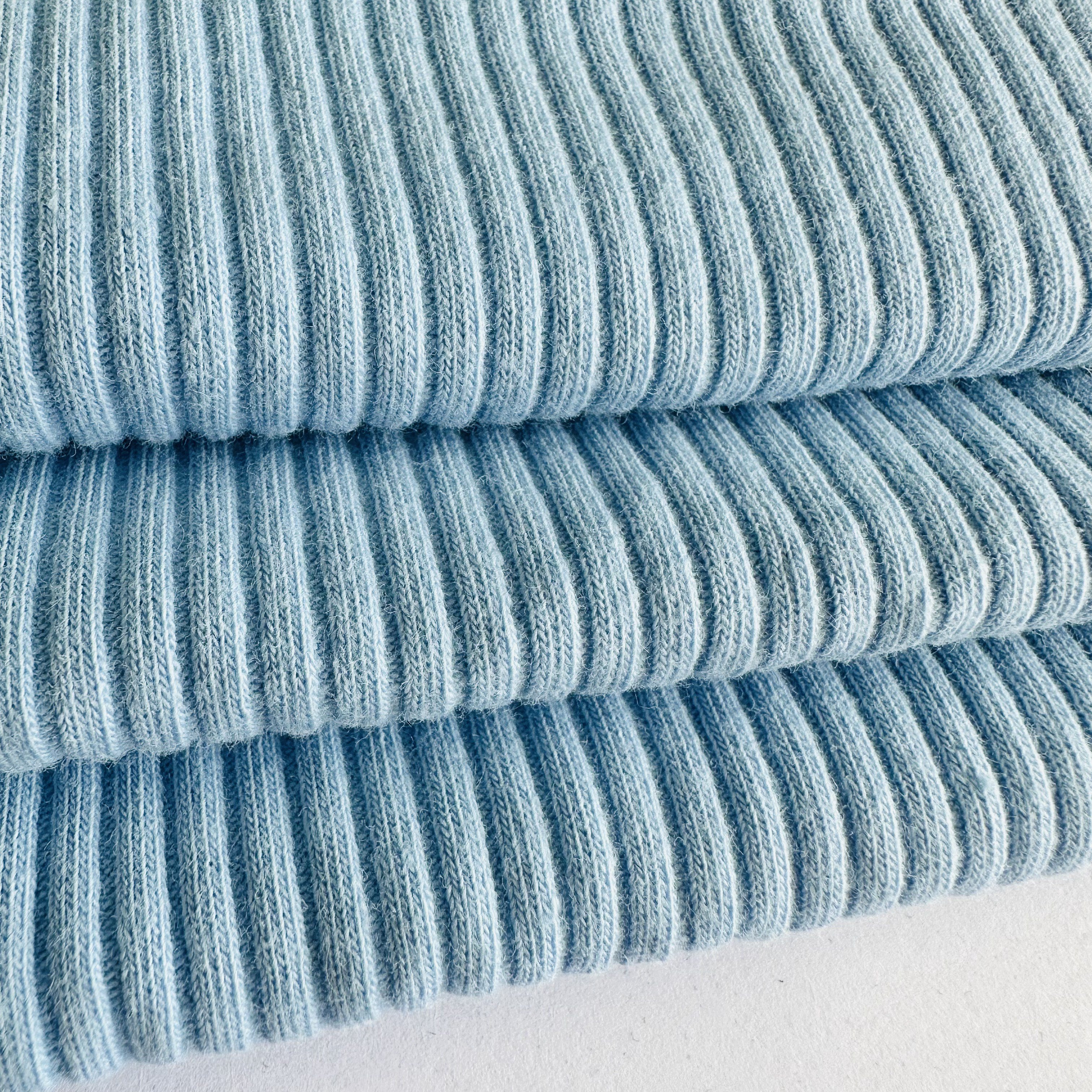 Best sell stretch 4*2 ribbed fabric cotton Polyester Spandex CVC Rib Knit Fabric For Sweater and Cuff
