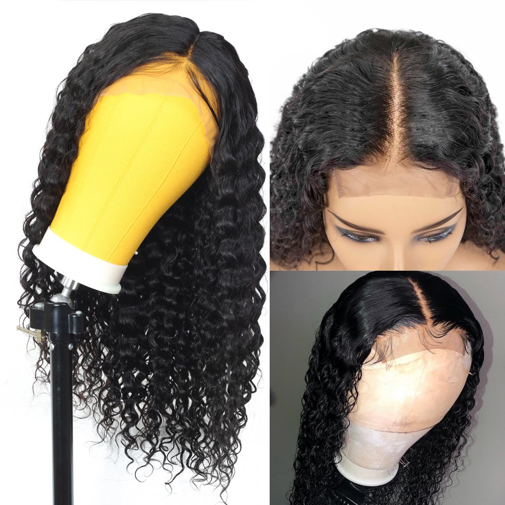 Cheap Raw Indian Human Hair 5X5 Hd Lace Closure Wigs Human Hair Vendor Kinky Curly Human Hair Lace Front Wigs For Black Women